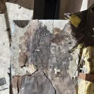 Deteriorated wood documented during Mount Washington water damage repair
